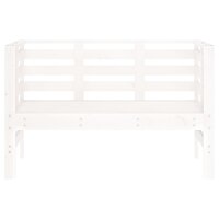 Tuinbankje 111,5x53x71 cm massief grenenhout wit 8720845808969 4