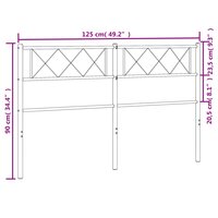 Hoofdbord 120 cm metaal wit 8721012191365 7