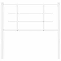 Hoofdbord 100 cm metaal wit 8721012304383 3