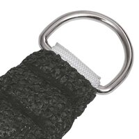 Zonnezeil 160 g/m&sup2; 3/4x2 m HDPE antracietkleurig 8720286096666 4