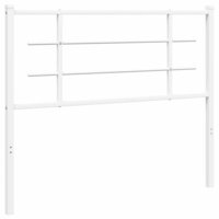 Hoofdbord 107 cm metaal wit 8721012304390 2