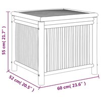 Tuinbox 60x52x55 cm bamboe 8720845717407 8