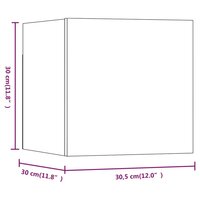 Tv-wandmeubel 30,5x30x30 cm grijs sonoma eikenkleurig 8720286932032 12