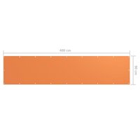 Balkonscherm 90x400 cm oxford stof oranje 8720286118504 5