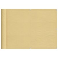 Balkonscherm 75x500 cm 100% oxford polyester zandkleurig 8721012432154 2