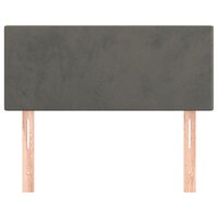 Hoofdbord 80x5x78/88 cm fluweel donkergrijs 8720287145837 3