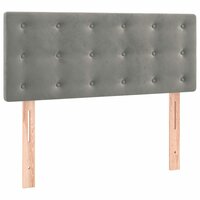 Hoofdbord 80x5x78/88 cm fluweel lichtgrijs 8720287152545 2