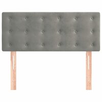 Hoofdbord 80x5x78/88 cm fluweel lichtgrijs 8720287152545 3