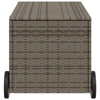 Tuinbox met wielen 190 L poly rattan grijs 8721012243682 5