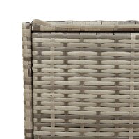 Tuinbox met wielen 283 L poly rattan grijs 8721012243606 9