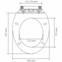 Toiletbril soft-close ovaal wit 8718475940821 8