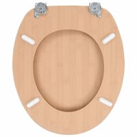 Toiletbril met deksel bamboe MDF 8718475722793 5