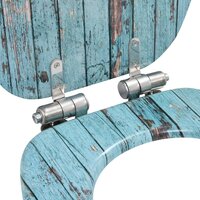 Toiletbril met soft-close deksel oud hout MDF 8718475722830 6