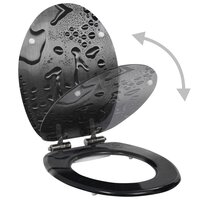 Toiletbril met soft-close deksel waterdruppel MDF 8718475722854 2