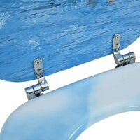 Toiletbril met deksel pingu&iuml;n MDF 8720286028551 8