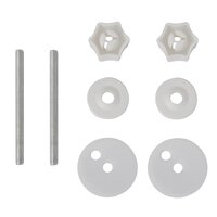 Toiletbril met soft-closedeksel 2 st MDF wit 8718475796831 8