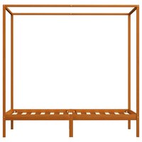 Hemelbedframe massief grenenhout honingbruin 90x200 cm 8719883677392 3