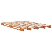 Palletbed massief grenenhout wasbruin 140x200 cm 8721012315297 2