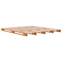 Palletbed massief grenenhout wasbruin 180x200 cm 8721012315303 2