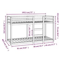 Stapelbed massief grenenhout 75x190 cm 8720287215394 8