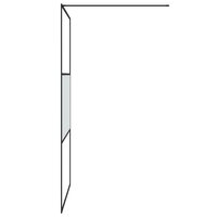 Inloopdouchewand 115x195 cm halfmat ESG-glas zwart 8720287052050 4