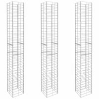 Schanskorven 3 st 25x25x197 cm gegalvaniseerd staal 8719883607672 2