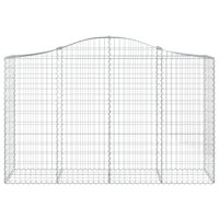 Schanskorf gewelfd 200x50x120/140 cm gegalvaniseerd ijzer 8720845650599 3