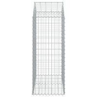 Schanskorf gewelfd 100x50x120/140 cm gegalvaniseerd ijzer 8720845650995 4