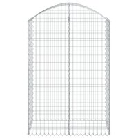 Schanskorf gewelfd 100x50x140/160 cm gegalvaniseerd ijzer 8720845651008 3