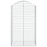 Schanskorf gewelfd 100x50x160/180 cm gegalvaniseerd ijzer 8720845651015 3