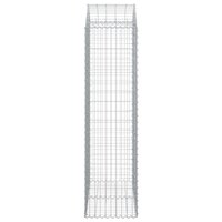 Schanskorf gewelfd 100x50x180/200 cm gegalvaniseerd ijzer 8720845651022 4