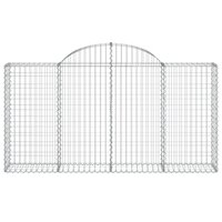 Schanskorf gewelfd 200x30x100/120 cm gegalvaniseerd ijzer 8720845651480 3