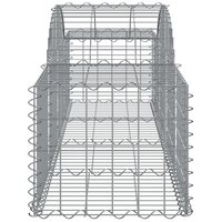 Schanskorf gewelfd 200x50x40/60 cm gegalvaniseerd ijzer 8720845651558 4