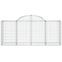 Schanskorf gewelfd 200x50x80/100 cm gegalvaniseerd ijzer 8720845651572 3