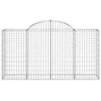 Schanskorf gewelfd 200x50x100/120 cm gegalvaniseerd ijzer 8720845651589 3