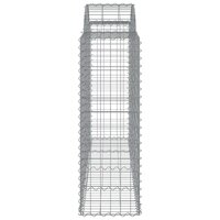 Schanskorf gewelfd 200x50x120/140 cm gegalvaniseerd ijzer 8720845651596 4