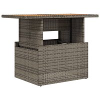 Tuintafel 100x55x73 cm poly rattan en acaciahout grijs 8721012335127 2