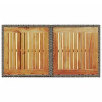 Tuintafel 100x55x73 cm poly rattan en acaciahout grijs 8721012335127 7