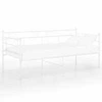 Slaapbankframe metaal wit 90x200 cm 8720286195642 2