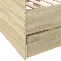 Slaapbank met lades 75x190 cm bewerkt hout sonoma eikenkleurig 8721102624872 7