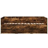 Slaapbank met lades 75x190 cm bewerkt hout gerookt eikenkleurig 8721102624896 4