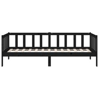 Slaapbank 90x190 cm massief grenenhout zwart 8720287133483 8