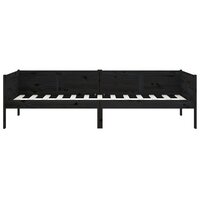 Slaapbank massief grenenhout zwart 90x190 cm 8720287072294 5