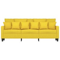 Driezitsbank 180 cm stof lichtgeel 8721012140066 3