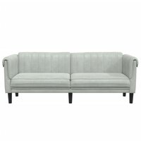 Driezitsbank fluweel lichtgrijs 8721012399716 4