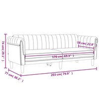 Driezitsbank fluweel donkergrijs 8721012399723 9