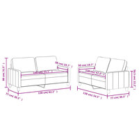 2-delige Loungeset met kussens kunstleer cr&egrave;me 8721012063761 7