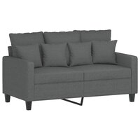 2-delige Loungeset met kussens stof donkergrijs 8721012066168 3