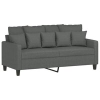 2-delige Loungeset met kussens stof donkergrijs 8721012066168 4