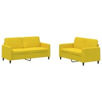 2-delige Loungeset fluweel geel 8721012069473 2